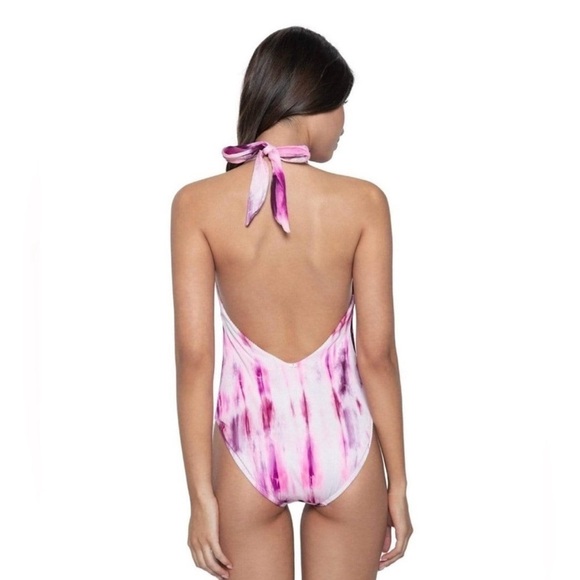 NWT PQ Swim Pink Tie Dye Spell Avery One Piece Swim Suit - Picture 3 of 12